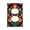 thumbnail image 1 of KLL Traditional Floral Polish Pattern Electrical Outlet Covers, 3" x 5" 1 Pack Electric Receptacle Plug Covers for Decorator Receptacle Outlet & Switch-Style S, 1 of 6