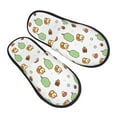 thumbnail image 1 of KLL Tree Squirrel Slippers for Women Men House Slip on Indoor Outdoor Bedroom Furry Fleece Lined Ladies Comfy Anti-Skid Rubber Hard Sole-Medium, 1 of 8