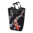 thumbnail image 1 of KLL Tricolor Koi Fish Trio Laundry Hamper,Large Canvas Fabric Lightweight Storage Basket Toy Organizer Dirty Clothes Collapsible Waterproof, 1 of 6