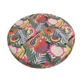 thumbnail image 1 of KLL Tropical Fruit Round Bar Chair Cushion Cover 12 inch ,Bar Stool Protector with Elastic, Soft Washable, 1 of 6
