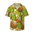 thumbnail image 1 of KLL Tropical Summer Fruit Print Men's Shirt Short Sleeve Button Down Summer Cuba Beach Shirts- Small, 1 of 7