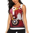 thumbnail image 1 of KLL Truck With Gnomes Print Womens Tank Top Sleeveless Workout Tops Athletic Running Shirts Yoga Gym Clothes-Small, 1 of 7