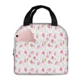 thumbnail image 1 of KLL Tulips Flowers Print Insulated Lunch Bag Women, Reusable Cute Tote Lunch Box for Adult & Men, Leakproof Cooler Lunch Bags for Work Office Travel Picnic, 1 of 5