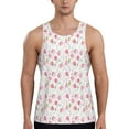 thumbnail image 1 of KLL Tulips Flowers Print Men's Muscle Gym Workout Stringer Tank Tops Bodybuilding Fitness T-Shirts Tank Tops Men-Medium, 1 of 7