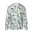 thumbnail image 1 of KLL Tulips Flowers Print Men's Women’s UPF 50+ Sun Protection Outdoor Hoodie Jacket Long Sleeve Fishing Hiking Performance Shirt-XX-Large, 1 of 6