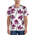 thumbnail image 1 of KLL Tulips Flowers for Men's Baseball Shirts,Short Sleeve Casual Shirts Button Down Shirt for Men Beach Summer Wedding Shirt-3X-Large, 1 of 7
