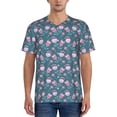 thumbnail image 1 of KLL Tulips Flowers for Men's Baseball Shirts,Short Sleeve Casual Shirts Button Down Shirt for Men Beach Summer Wedding Shirt-3X-Large, 1 of 7