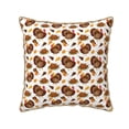thumbnail image 1 of KLL Turkey And Thanksgiving3 Decorative Throw Pillow Covers Velvet Soft for Couch Sofa Bedroom Living Room Outdoor (No pillow core)- 16"x16", 1 of 5