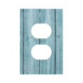 thumbnail image 1 of KLL Turquoise Wooden1 Pattern Electrical Outlet Covers, 3" x 5" 1 Pack Electric Receptacle Plug Covers for Decorator Receptacle Outlet & Switch-Style S, 1 of 6