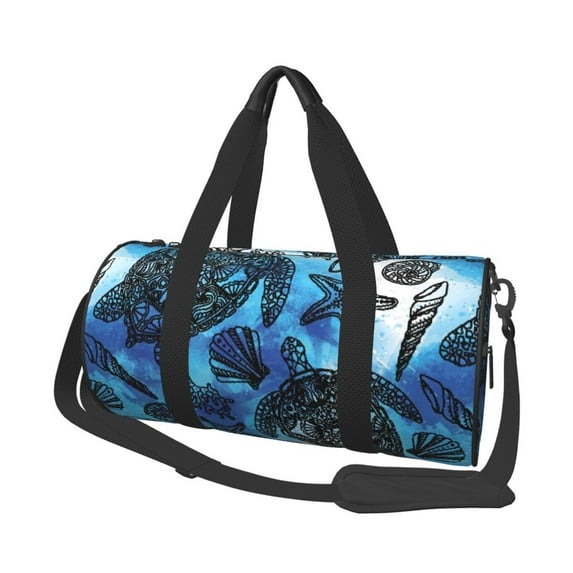 KLL Turtle Duffle Bag For Men Women Sport Gym Fitness Tote Travel Training Workout Basketball Football Weekender