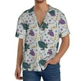 thumbnail image 1 of KLL Turtle Print Men's Shirt Short Sleeve Button Down Summer Cuba Beach Shirts- Small, 1 of 5