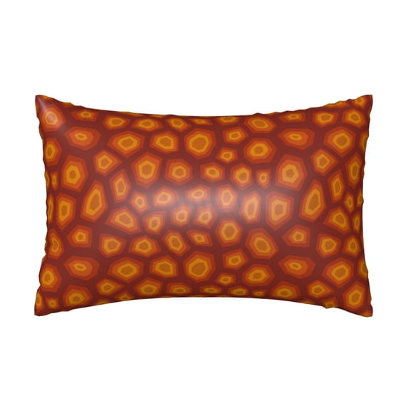 KLL Turtle Shell Pattern Silk Pillowcase for Hair and Skin Standard Size 20"X 30" Soft Breathable Pillow Covers for Sleeping