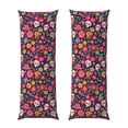 thumbnail image 1 of KLL Ultra Soft Microfiber Body Pillow Cover/Pillowcases 20"x54" with Hidden Zipper Closure-Apricot color Skull flower, 1 of 5