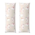 thumbnail image 1 of KLL Ultra Soft Microfiber Body Pillow Cover/Pillowcases 20"x54" with Hidden Zipper Closure-Beautiful Rabbit, 1 of 5