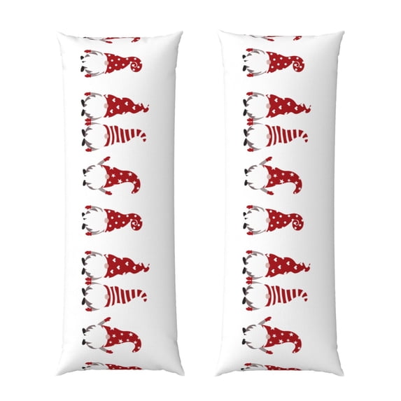KLL Ultra Soft Microfiber Body Pillow Cover/Pillowcases 20"x54" with Hidden Zipper Closure-Christmas gnome