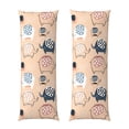 thumbnail image 1 of KLL Ultra Soft Microfiber Body Pillow Cover/Pillowcases 20"x54" with Hidden Zipper Closure-Cute Ink Drawn Elephants, 1 of 8