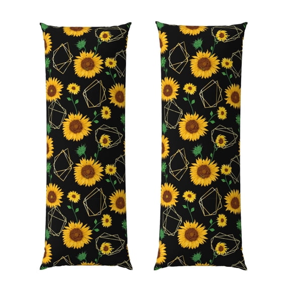 KLL Ultra Soft Microfiber Body Pillow Cover/Pillowcases 20"x54" with Hidden Zipper Closure-Flower