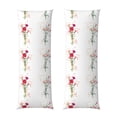 thumbnail image 1 of KLL Ultra Soft Microfiber Body Pillow Cover/Pillowcases 20"x54" with Hidden Zipper Closure-Flowers, 1 of 8