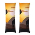 thumbnail image 1 of KLL Ultra Soft Microfiber Body Pillow Cover/Pillowcases 20"x54" with Hidden Zipper Closure-Giraffes Of The African Savannah, 1 of 5