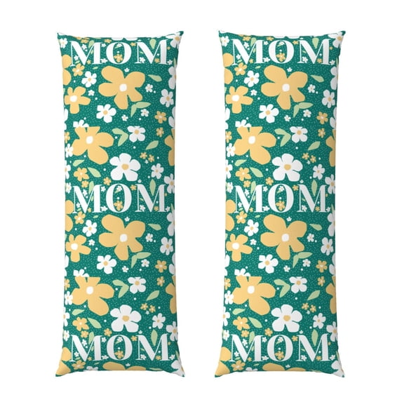 KLL Ultra Soft Microfiber Body Pillow Cover/Pillowcases 20"x54" with Hidden Zipper Closure-Happy Mother's Day1