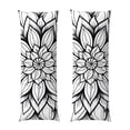 thumbnail image 1 of KLL Ultra Soft Microfiber Body Pillow Cover/Pillowcases 20"x54" with Hidden Zipper Closure-Mandala Floral Line Art, 1 of 1