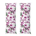 thumbnail image 1 of KLL Ultra Soft Microfiber Body Pillow Cover/Pillowcases 20"x54" with Hidden Zipper Closure-Orchids Flowers, 1 of 5