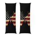 thumbnail image 1 of KLL Ultra Soft Microfiber Body Pillow Cover/Pillowcases 20"x54" with Hidden Zipper Closure-Patriotic USA Butterfly Art, 1 of 5