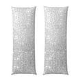 thumbnail image 1 of KLL Ultra Soft Microfiber Body Pillow Cover/Pillowcases 20"x54" with Hidden Zipper Closure-Silver Glitter, 1 of 8