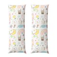 thumbnail image 1 of KLL Ultra Soft Microfiber Body Pillow Cover/Pillowcases 20"x54" with Hidden Zipper Closure-Summer Rabbit, 1 of 5