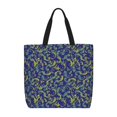 thumbnail image 1 of KLL Uncaria Flower Pattern Aesthetic Tote Bag for Women Beach Bag Shopping Bags Shoulder Bag Reusable Grocery Bags, 1 of 5