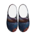 thumbnail image 1 of KLL Underwater Lazy Turtle Pattern Adult Unisex Cozy Slippers,Fuzzy Slip-on Slippers TPR Sole Slippers Comfort Plush Home Footwear for Indoor & Outdoor-39/40, 1 of 7