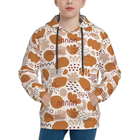 KLL Unisex Kids Boys Girls Hooded Pocket Pullover Hoodies-Cartoon