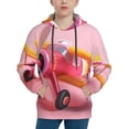 thumbnail image 1 of KLL Unisex Kids Boys Girls Hooded Pocket Pullover Hoodies-Colorful Cartoon Biplane, 1 of 5
