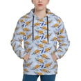 thumbnail image 1 of KLL Unisex Kids Boys Girls Hooded Pocket Pullover Hoodies-Cute Sloth, 1 of 6