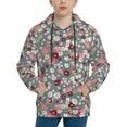 thumbnail image 1 of KLL Unisex Kids Boys Girls Hooded Pocket Pullover Hoodies-Daisies Flowers, 1 of 5