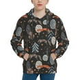 thumbnail image 1 of KLL Unisex Kids Boys Girls Hooded Pocket Pullover Hoodies-Fox In The Forest, 1 of 5