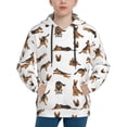 thumbnail image 1 of KLL Unisex Kids Boys Girls Hooded Pocket Pullover Hoodies-German Shepherd Dog, 1 of 5