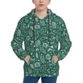 thumbnail image 1 of KLL Unisex Kids Boys Girls Hooded Pocket Pullover Hoodies-Green Christmas, 1 of 5