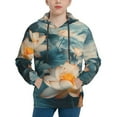 thumbnail image 1 of KLL Unisex Kids Boys Girls Hooded Pocket Pullover Hoodies-Mountain Lotus Serenity, 1 of 5