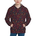 thumbnail image 1 of KLL Unisex Kids Boys Girls Hooded Pocket Pullover Hoodies-Music, 1 of 5