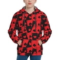 thumbnail image 1 of KLL Unisex Kids Boys Girls Hooded Pocket Pullover Hoodies-Playing Cards, 1 of 5