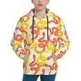 thumbnail image 1 of KLL Unisex Kids Boys Girls Hooded Pocket Pullover Hoodies-Snake, 1 of 5