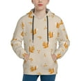 thumbnail image 1 of KLL Unisex Kids Boys Girls Hooded Pocket Pullover Hoodies-Squirrel Animal, 1 of 5