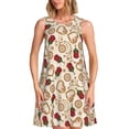 thumbnail image 1 of KLL Valentine'S Day Rose Pattern Womens Summer Dresses 2025,Loose Round Neck Sleeveless Sundresses Tank Dresses with Pockets, 1 of 7