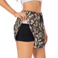 thumbnail image 1 of KLL Vector Butterflies Pattern Shorts Women,Athletic Shorts High Waisted Running Shorts Pocket Sporty Short Gym Elastic Workout Shorts-XX-Large, 1 of 7