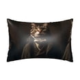 thumbnail image 1 of KLL Victorian Gentle Cat Pattern Silk Pillowcase for Hair and Skin Standard Size 20"X 30" Soft Breathable Pillow Covers for Sleeping, 1 of 6