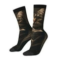 thumbnail image 1 of KLL Victorian Gentle Cat Print Cool Socks Men's Women's Crew Socks Funny Crazy Novelty Stockings, 1 of 6
