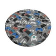 thumbnail image 1 of KLL Video Game Round Bar Chair Cushion Cover 12 inch ,Bar Stool Protector with Elastic, Soft Washable, 1 of 6