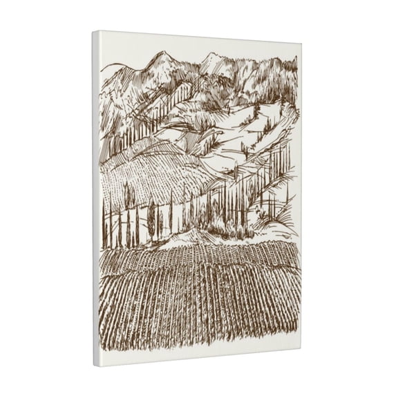 KLL Vineyard Landscape 1 Print Farmhouse Canvas Wall Art,Wall Decorations For Living Room Office Canvas Wall Decor for Home Decorations, 12'×16’’