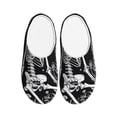 thumbnail image 1 of KLL Vintage Black white Plant skull Pattern Adult Unisex Cozy Slippers,Fuzzy Slip-on Slippers TPR Sole Slippers Comfort Plush Home Footwear for Indoor & Outdoor-37/38, 1 of 7